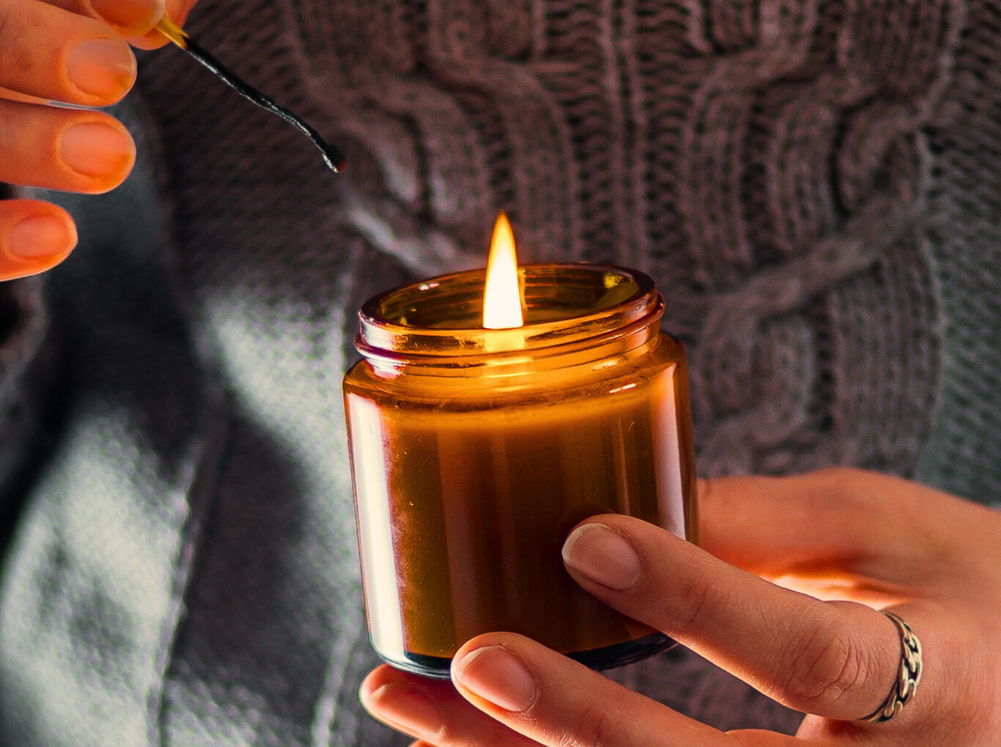 Hantverksljus med doft av Äpple 3-pack