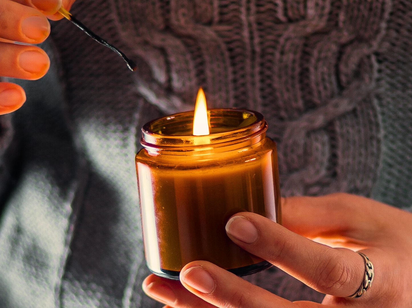 Hantverksljus med doft av Citrus