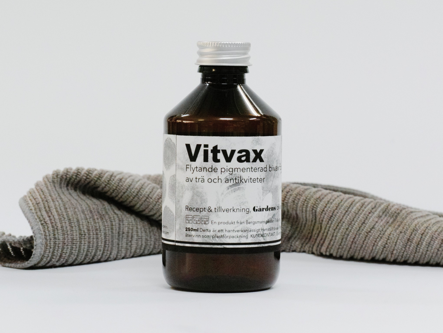 Gårdens Flytande Vitvax för trävård - 250ml