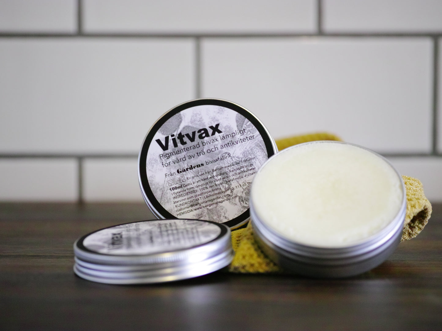 Gårdens Vitvax för trävård - 100ml